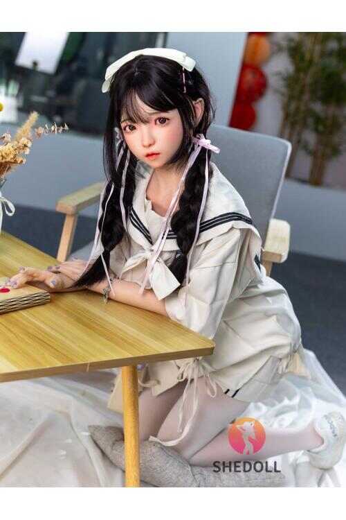 SheDoll 洛小乙(ルオ シャオイー) 140cm Aカップ フルシリコン 顎機能追加可 ロリータ 双ツインテール 恥じらい 赤面 学生制服 ラブドール